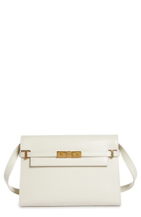 Leather clutch bag Saint Laurent Beige in Leather - 7944467