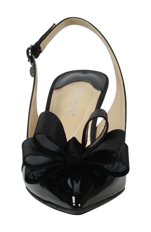Shop J. Reneé Gabino Slingback Pump In Black/black Fabric