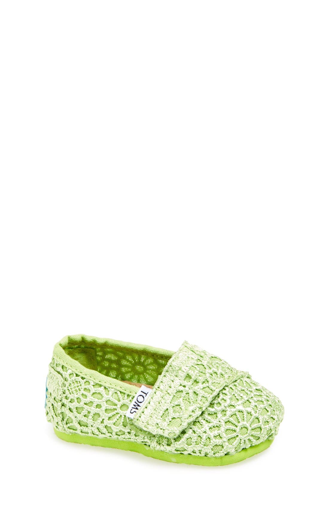 toms classic crochet slip on