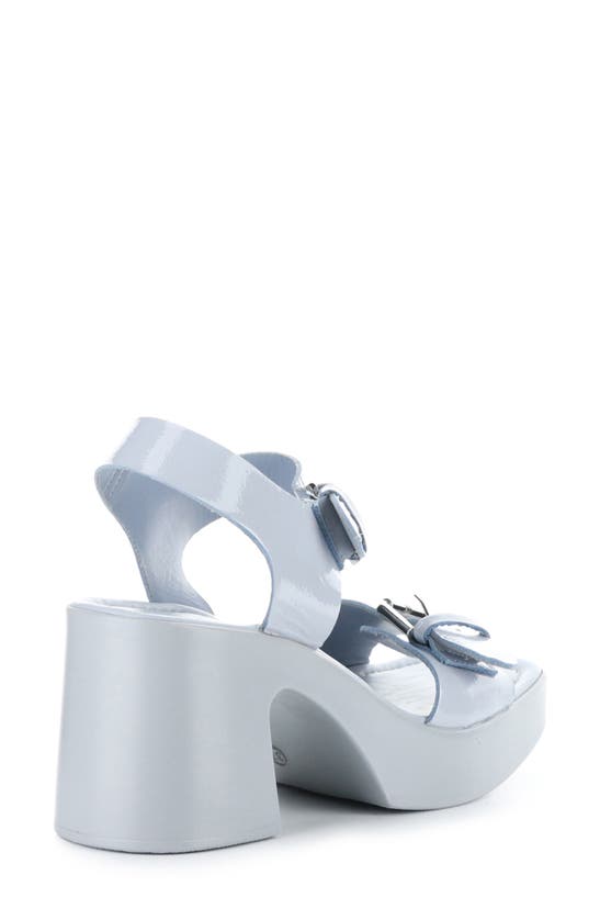 Shop Bos. & Co. Vela Ankle Strap Platform Sandal In Ice Nappalak