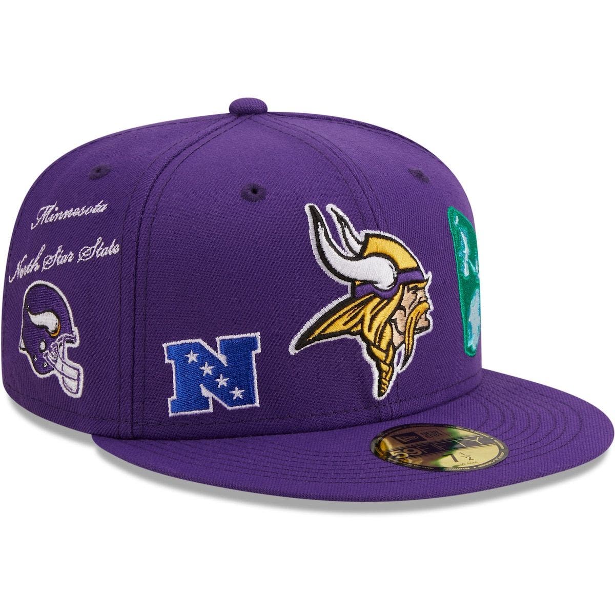 S/M New Era Snapback Cap Sideline Away Minnesota Vikings 