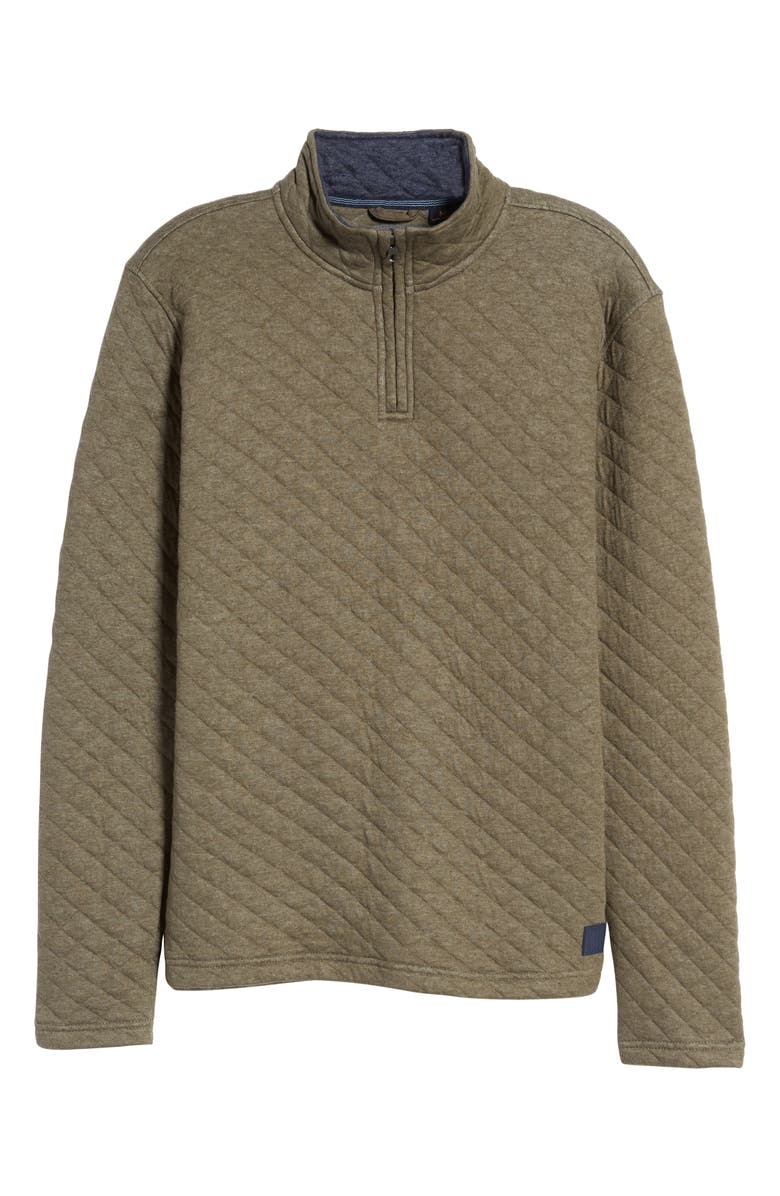 Vintage 1946 Men's Quilted Quarter Zip Pullover, Alternate, color,