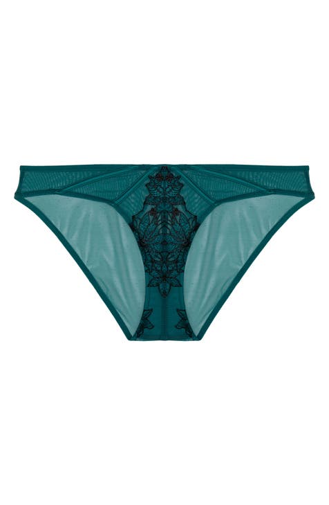 Victoria's Secret Designer Collection 36C BRA SET+GARTER aqua BLUE ruffle  lace