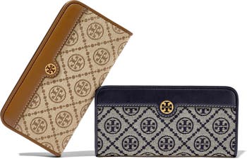 T Monogram Zip Slim Wallet: Women's Designer Wallets