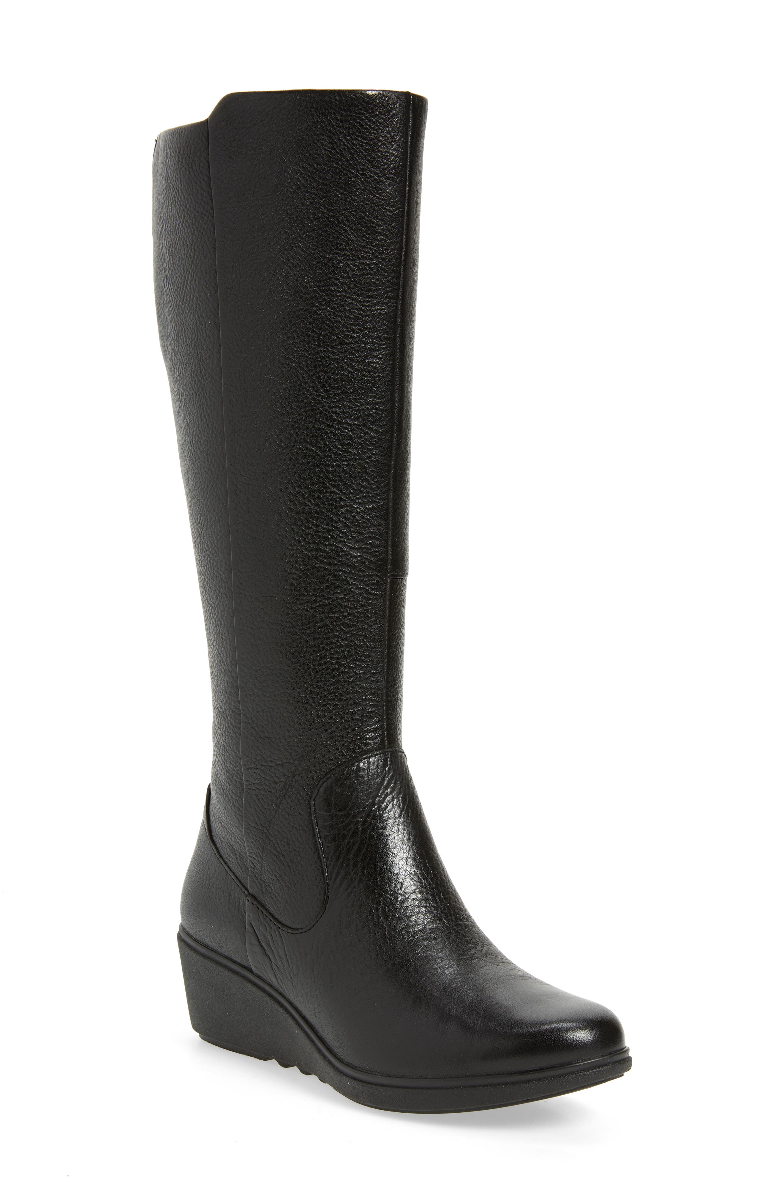 clarks womens wedge boots