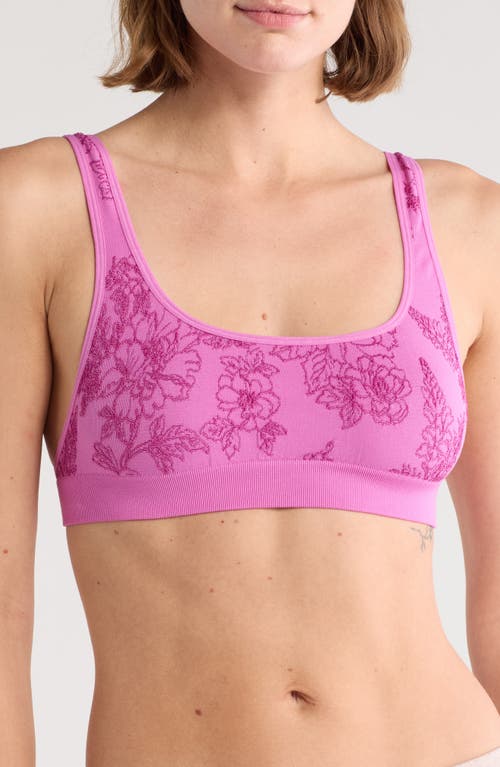 Free People The One Seamless Bralette in Fuchsia at Nordstrom, Size Medium