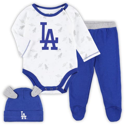 Outerstuff Infant Powder Blue /White/Heather Gray Toronto Blue Jays Biggest Little Fan 3-Pack Bodysuit Set at Nordstrom, Size 24 M