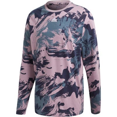 Adidas Injection Pack Print Long Sleeve Crewneck T-Shirt
