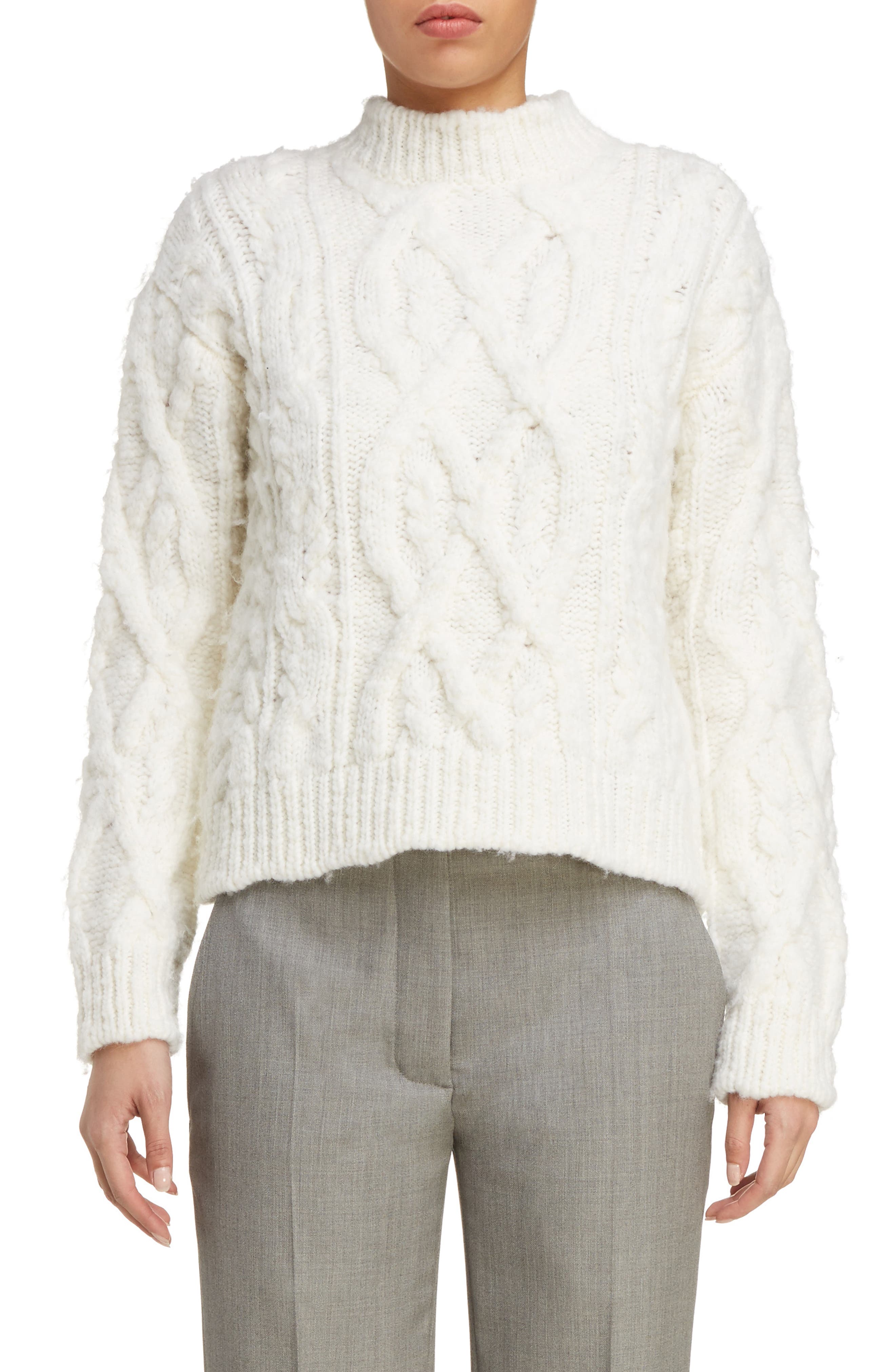 acne cable knit sweater