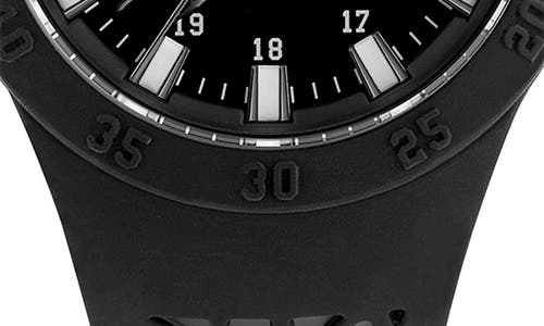 Philipp Plein Sport Three-hand Quartz Silicone Strap Watch, 40mm In Ip Black