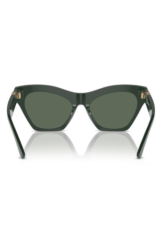 Shop Burberry 55mm Cat Eye Sunglasses In Green