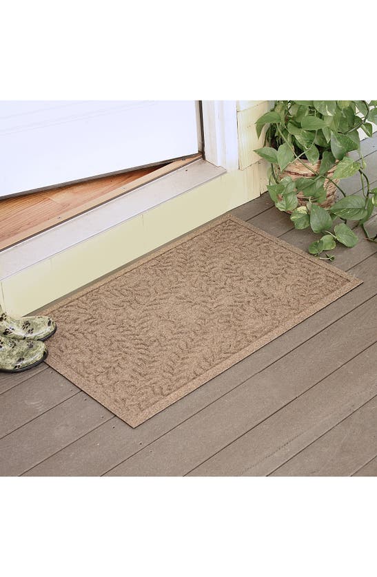 Shop Bungalow Flooring Waterhog Boxwood Floor Mat In Camel