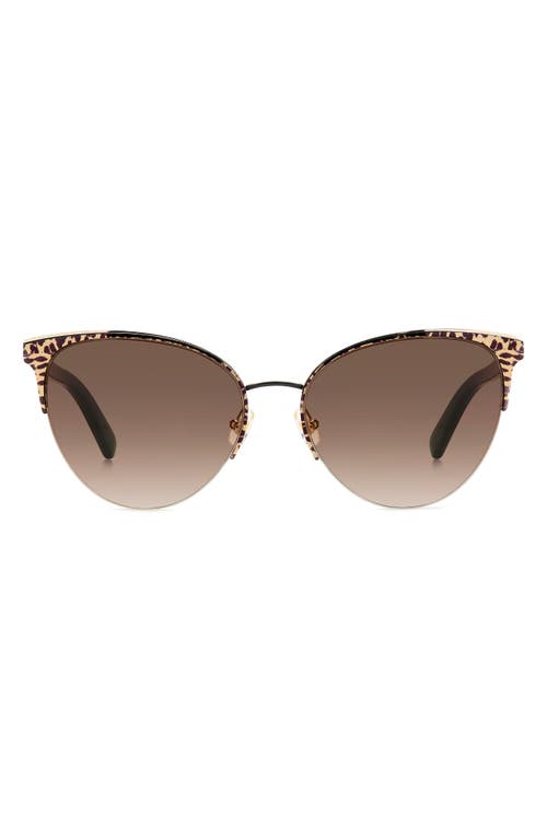 KATE SPADE KATE SPADE NEW YORK IZARA 57MM GRADIENT CAT EYE SUNGLASSES