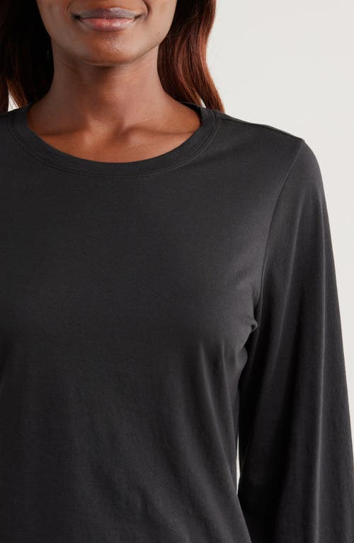 Lunya Organic Pima Cotton Lounge T-shirt In Immersed Black