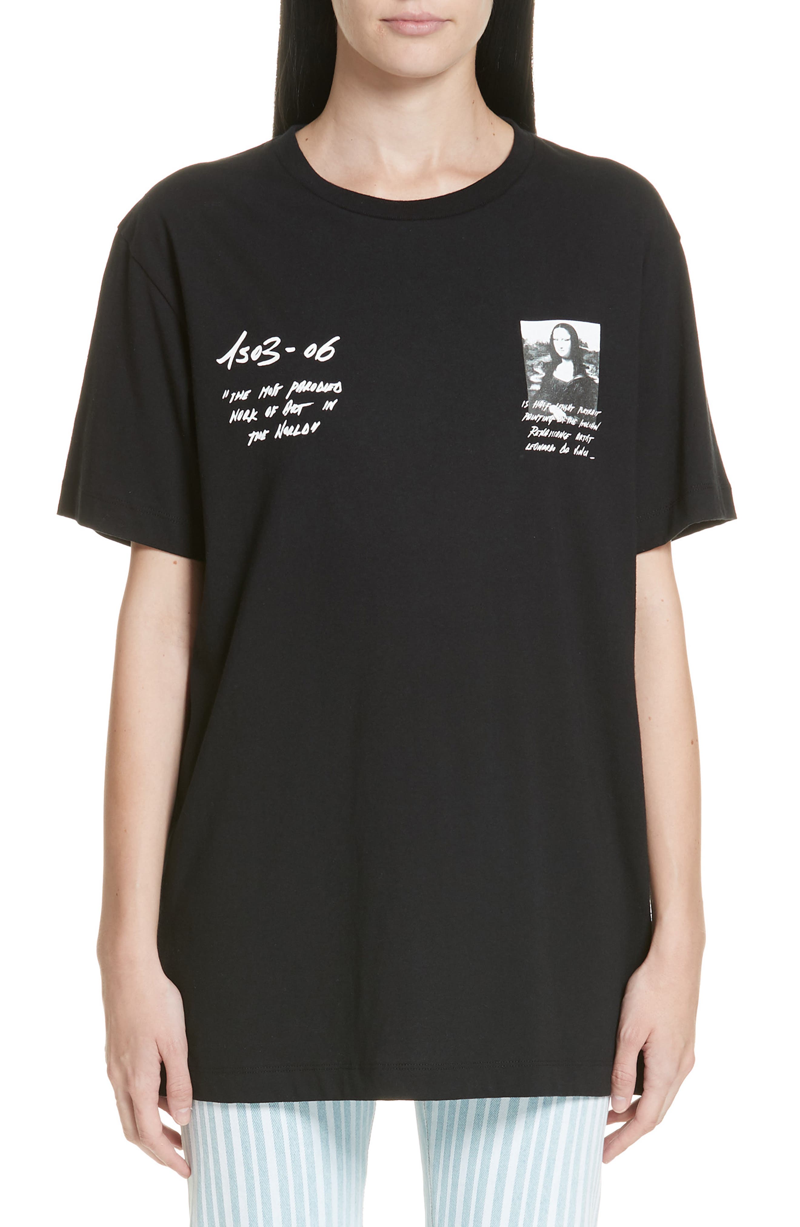 off white logo slim tee