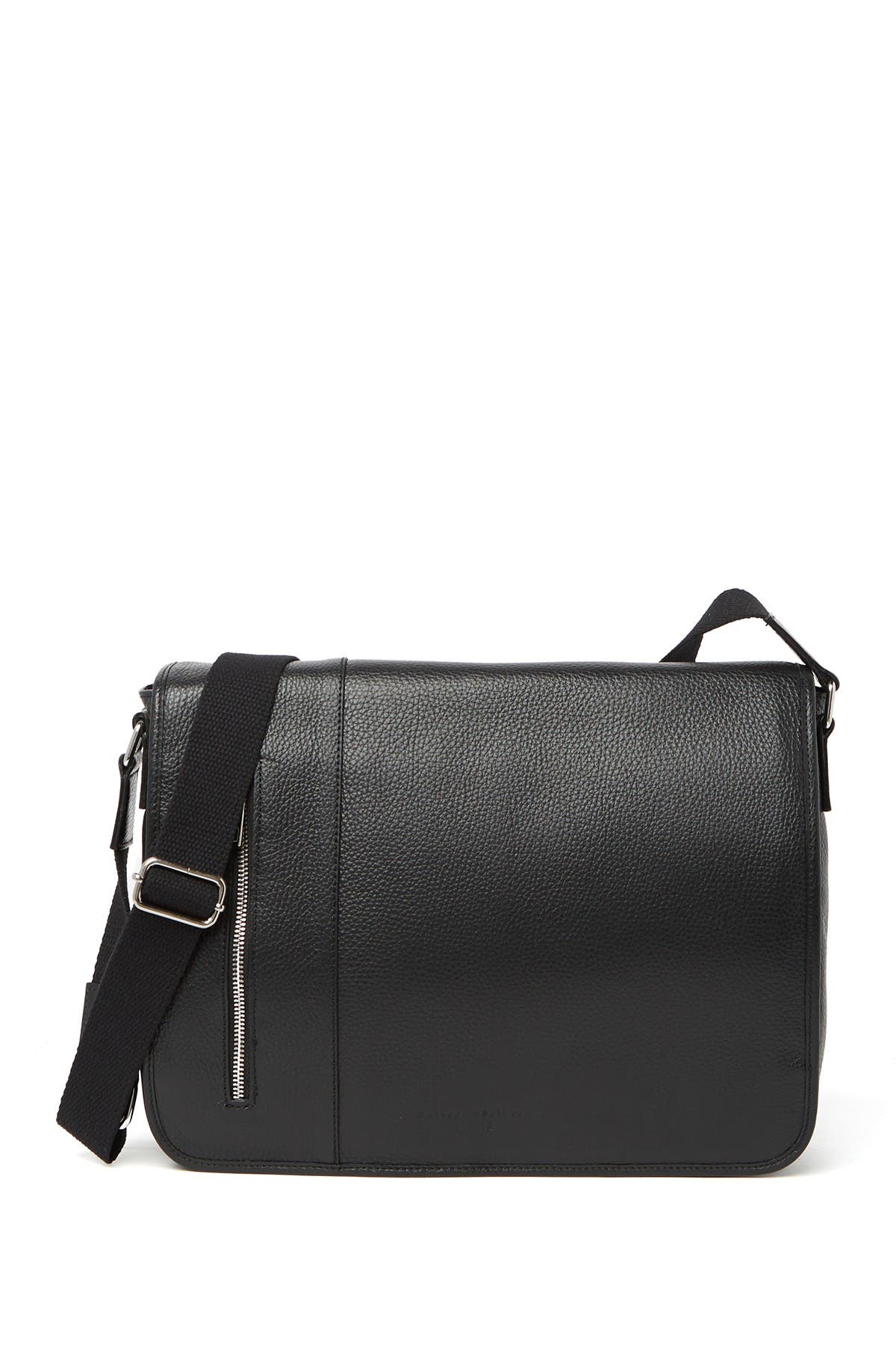 Maison Heritage Leather Shoulder Bag In Black | ModeSens