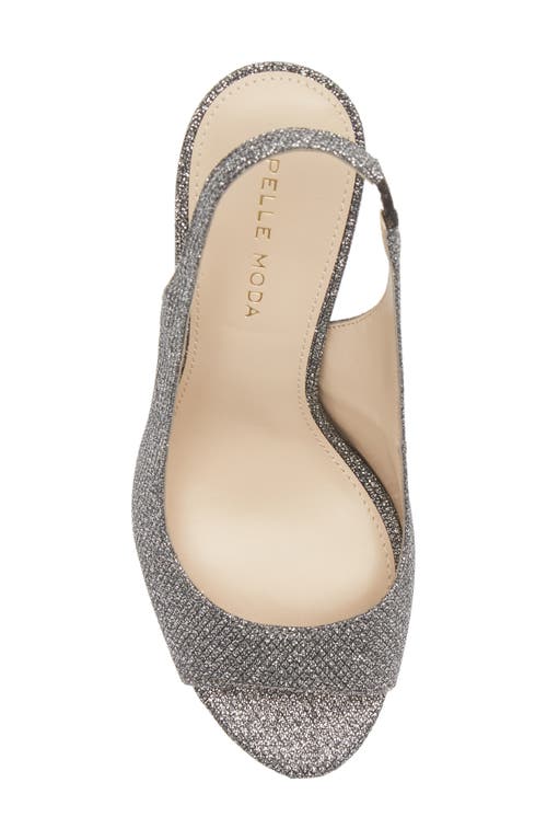 Pelle Moda Palma Slingback Sandal In Pewter