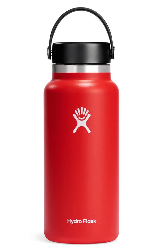 Shop Hydro Flask 32-ounce Wide Mouth Cap Water Bottle In Goji