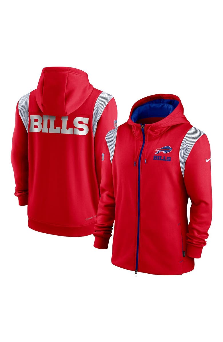 Nike Men's Nike Red Buffalo Bills Performance Sideline Lockup Full-Zip Hoodie | Nordstrom