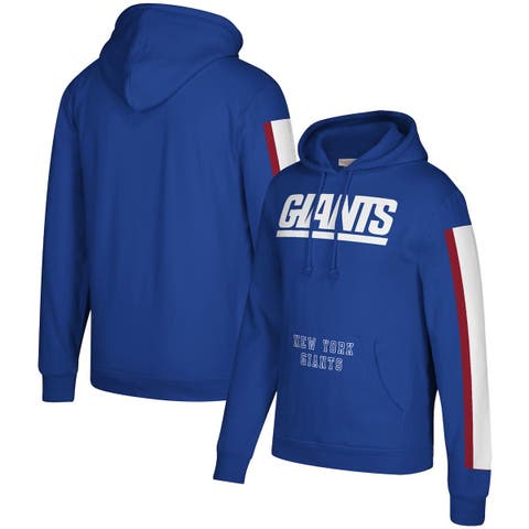 Nike Youth New York Giants Team Stripes Blue Pullover Hoodie