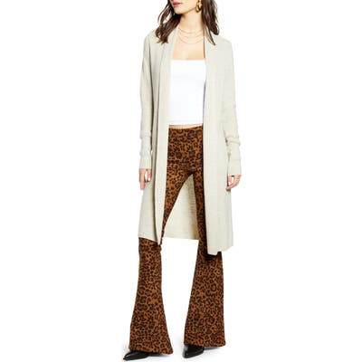 Plus Size Leith Longline Cardigan, Beige