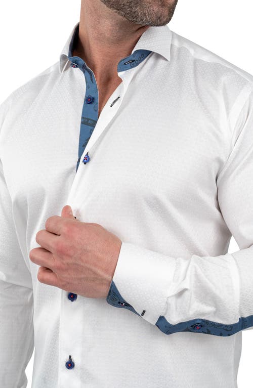 Maceoo Einstein Jacqcoquillage White Button-up Shirt In White