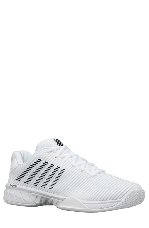 Hypercourt Express 2 Tennis Shoe in White/Black/White