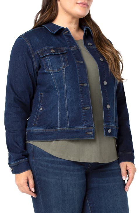 Women S Denim Plus Size Coats Jackets Nordstrom