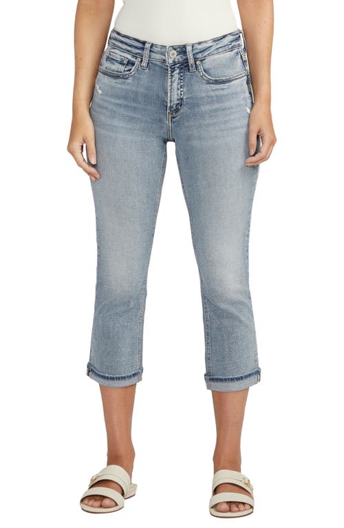 Silver Jeans Co. Suki Curvy Fit Capri Indigo at Nordstrom,