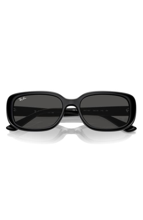 Ray Ban Ray-ban 56mm Pillow Rectangular Sunglasses In Dark Grey/black