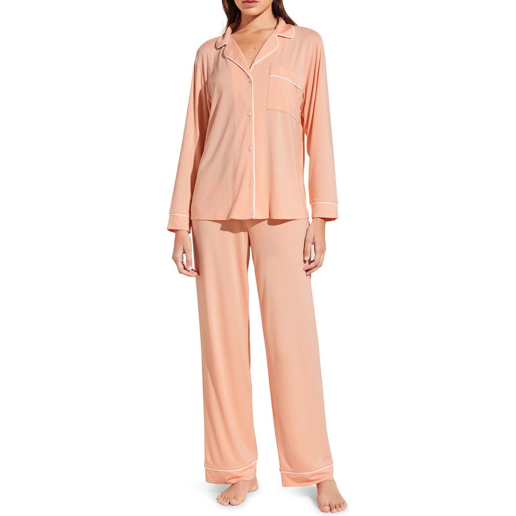 Eberjey Gisele Jersey Knit Pajamas In Pink