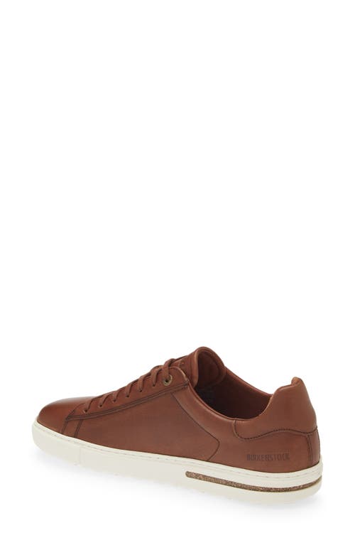 Shop Birkenstock Bend Low Top Sneaker In Cognac Leather