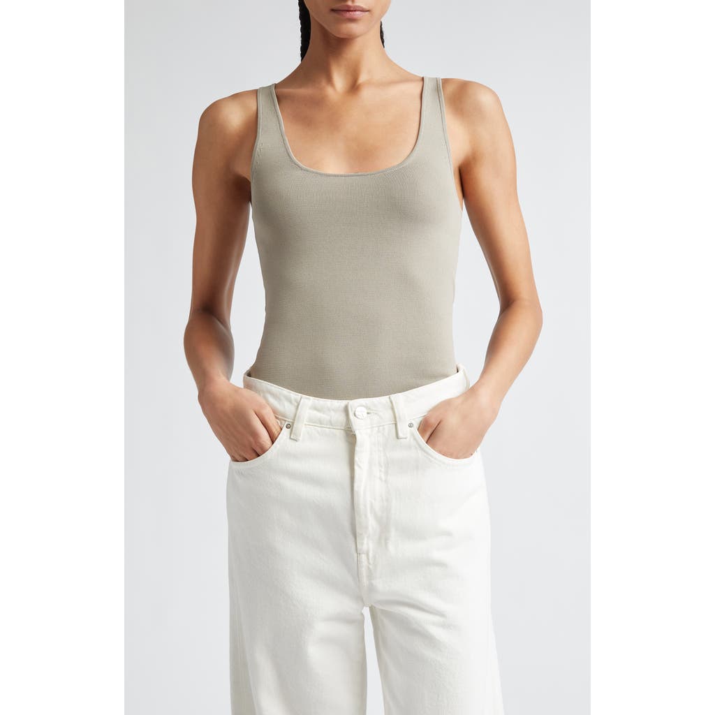 Totême Compact Knit Tank In Dove