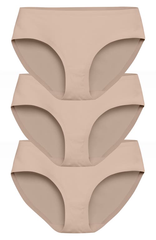 Assorted 3-Pack Hipster Briefs in Nude