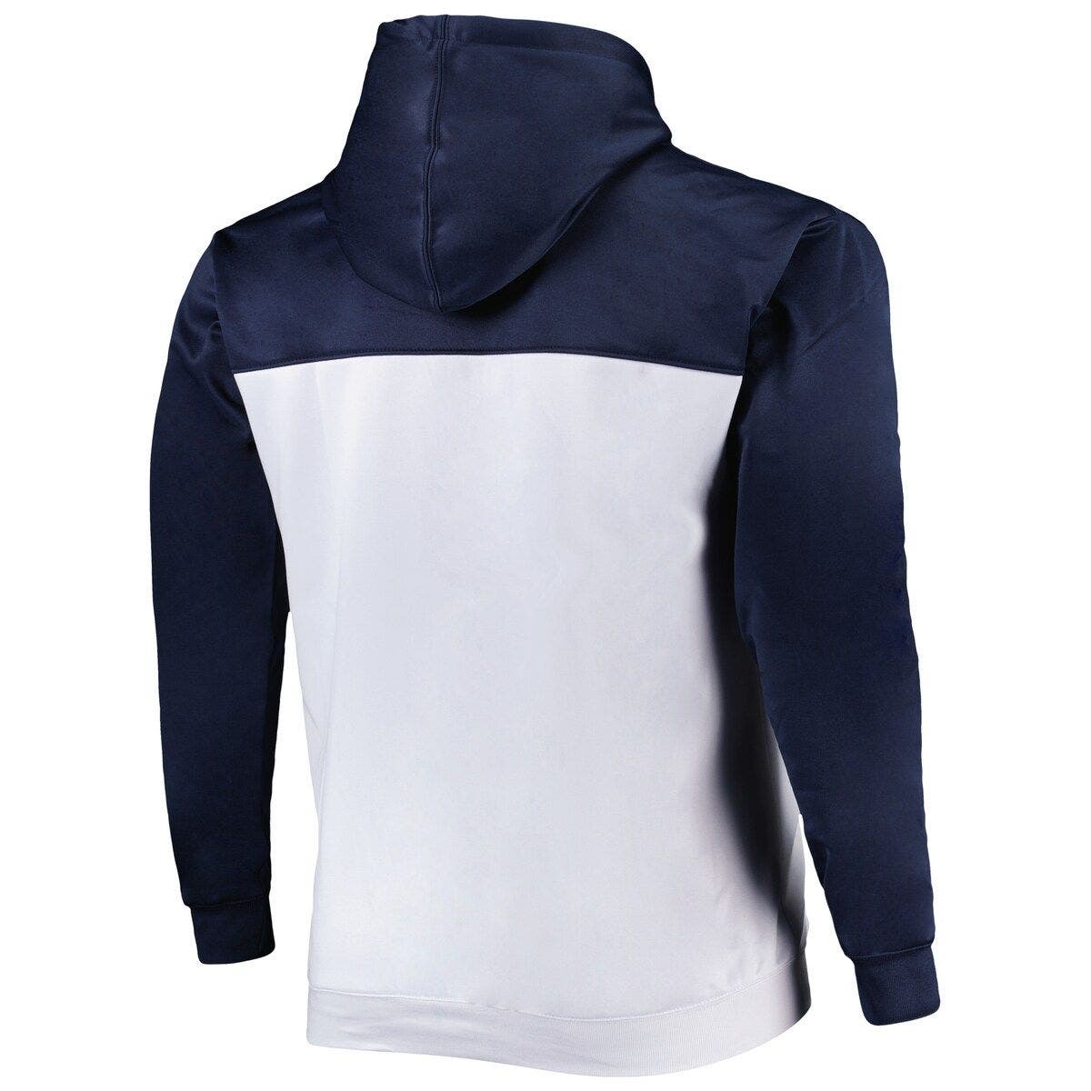 PROFILE Men's Navy/White New York Yankees Big & Tall Yoke FullZip