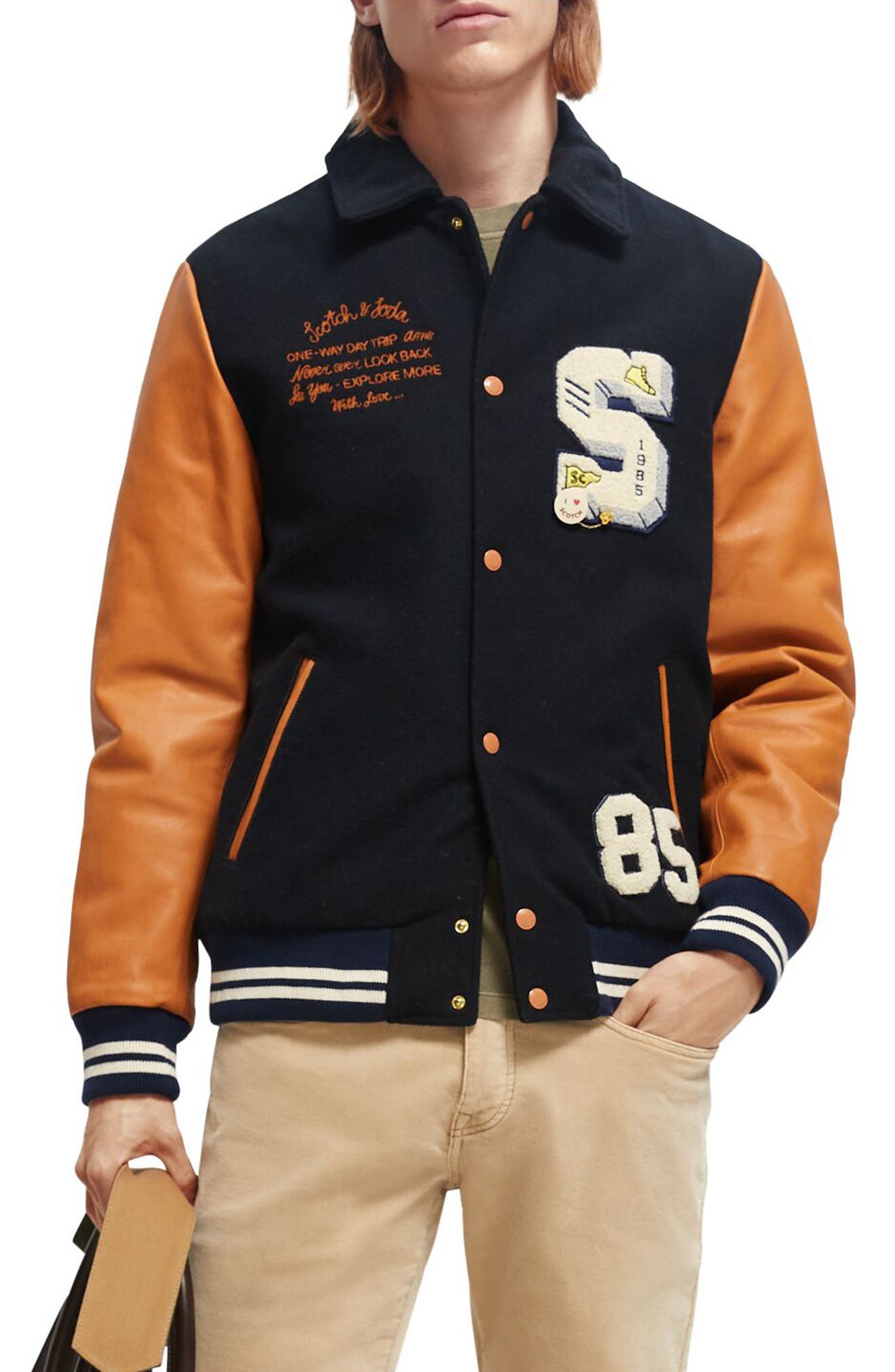 アウター Paulies Varsity Jaket Leather 激安な | ipponsugi.org