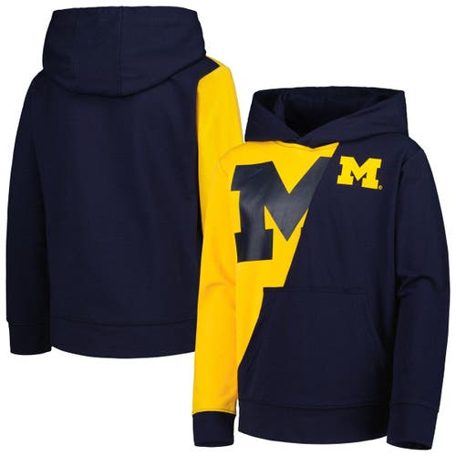 Outerstuff Youth Gold/Navy Michigan Wolverines Unrivaled Pullover Hoodie