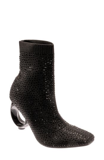 Ninety Union Barb Round Heel Bootie In Black