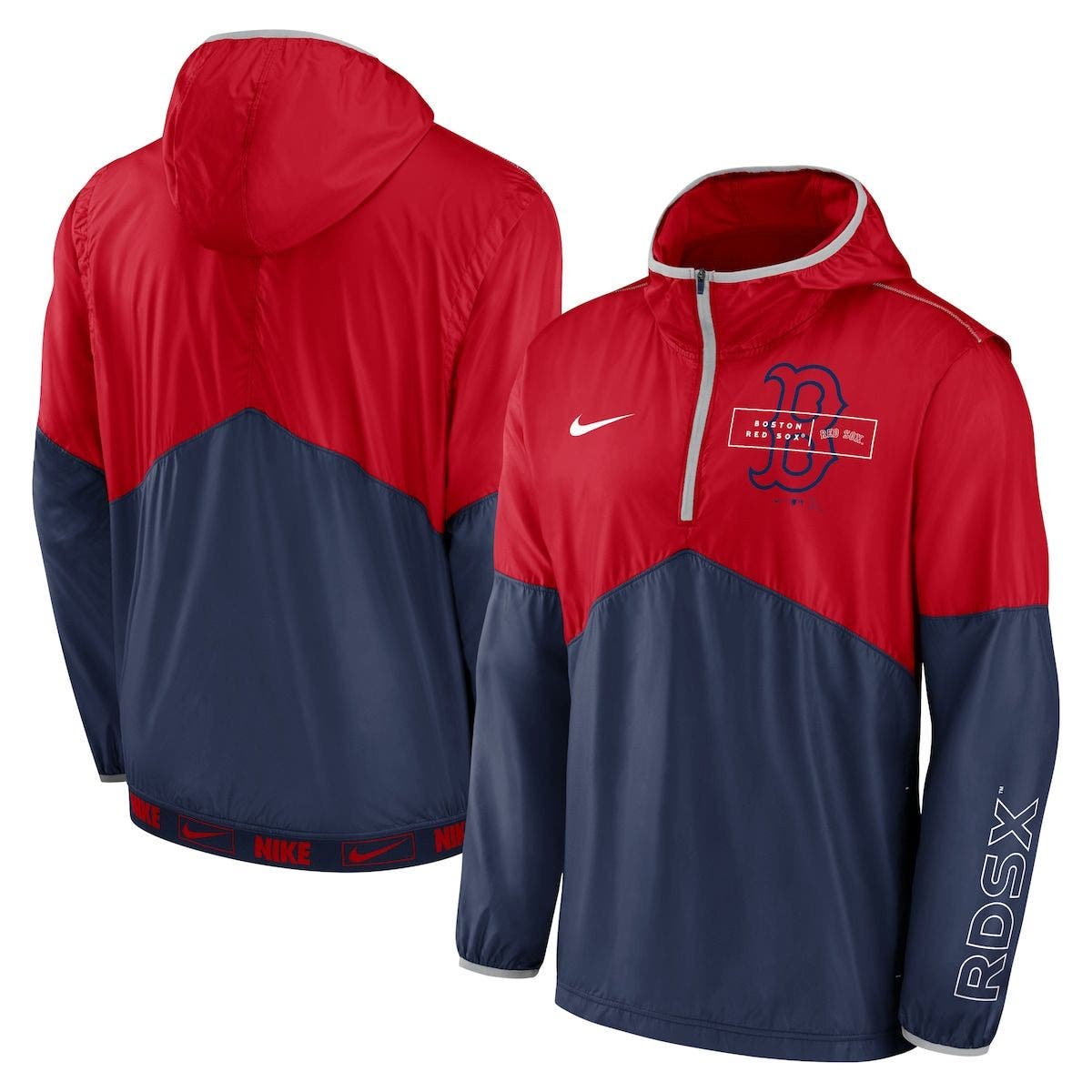 nike red half zip mens