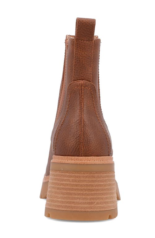 Shop Mia Irie Platform Chelsea Boot In Luggage