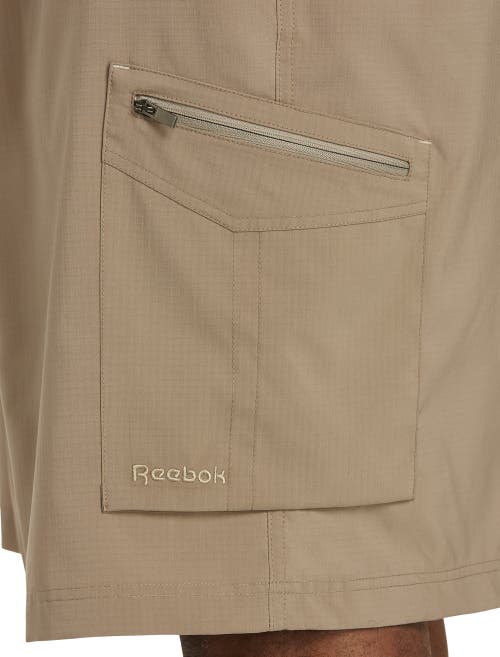 Reebok Performance Ripstop Cargo Shorts In Khaki