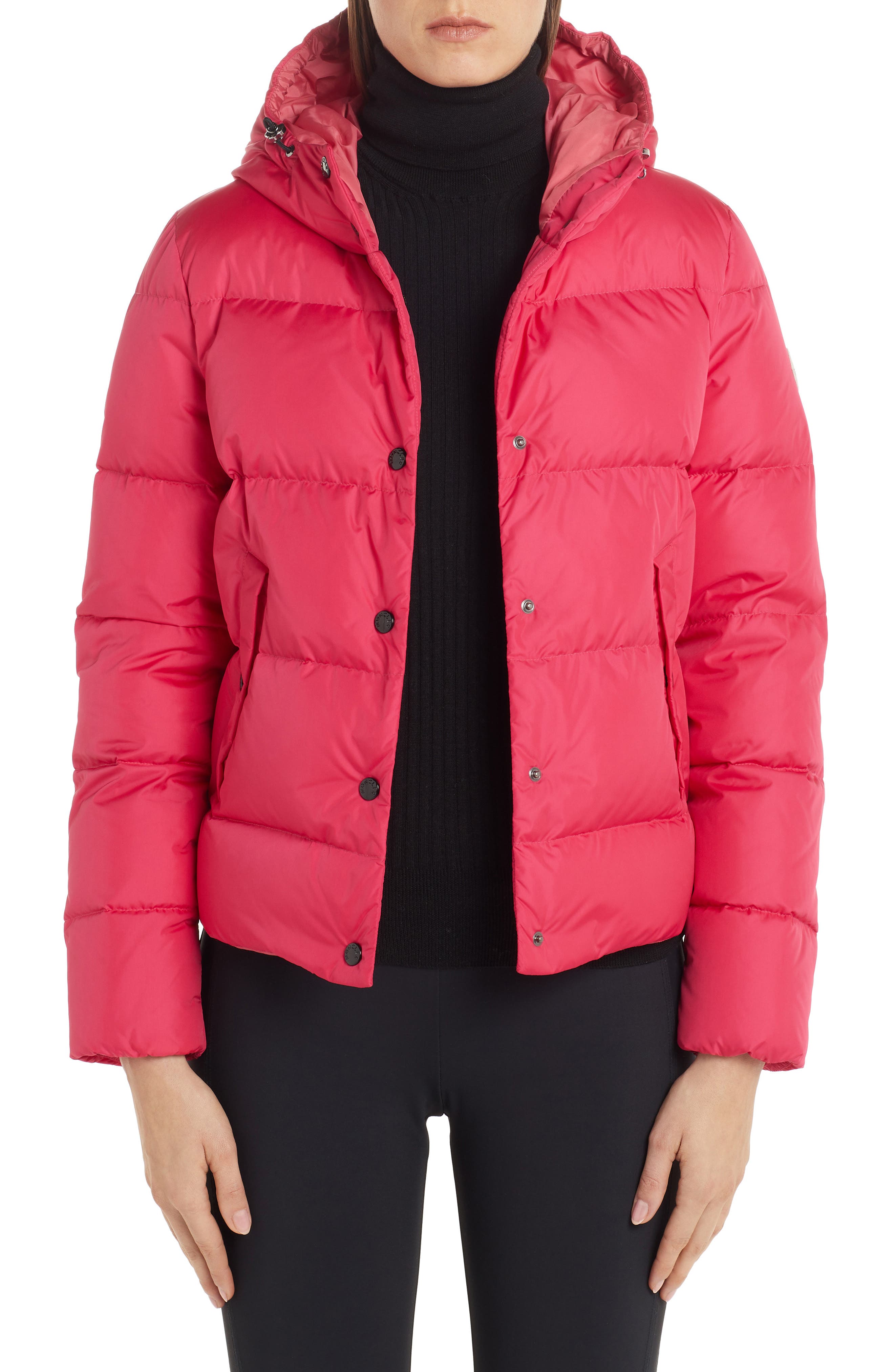 Moncler Lena Hooded Down Puffer Jacket 