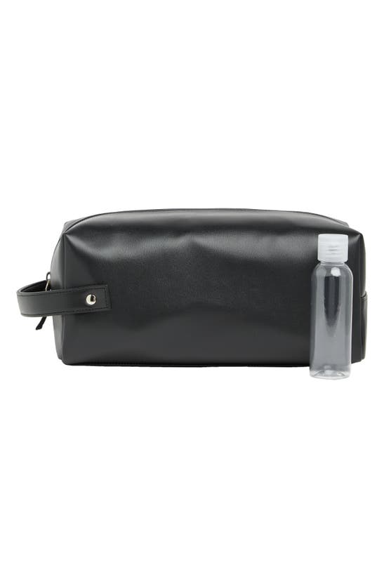 Original Penguin Modern Zip Dopp Case In Black