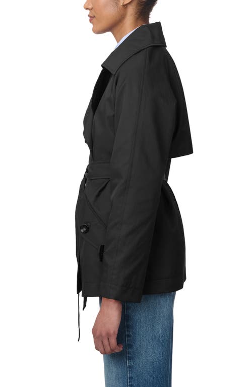 Shop Bernardo Belted Trench Coat In Black