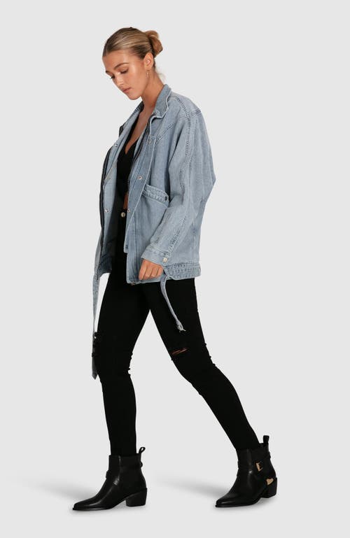 Belle & Bloom All About You Denim Jacket In Stonewash