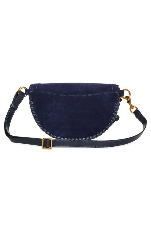 Isabel Marant Skano Xo Capsule Suede Belt Bag In Midnight