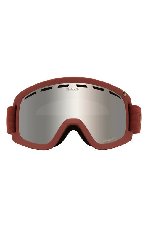DRAGON D1 OTG Snow Goggles with Bonus Lens in Mauve/Silver Ion/Rose