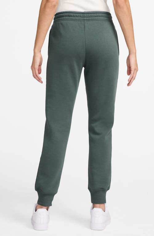 Shop Nike Sportswear Phoenix Fleece Mid Rise Joggers In Vintage Green/sail