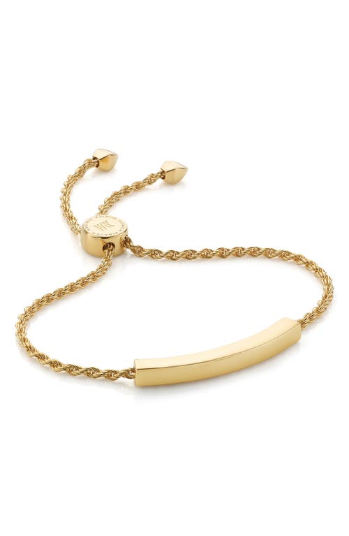 Monica Vinader Engravable Linear Friendship Chain Bracelet in Gold at Nordstrom
