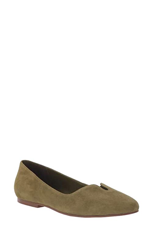 The Notch Ballet Flat in Olive